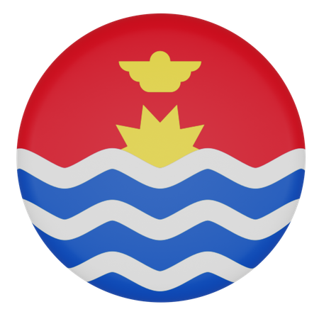 Kiribati  3D Icon