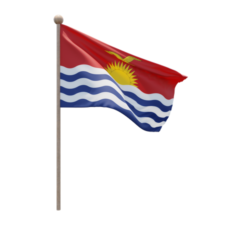 Kiribati-Fahnenmast  3D Icon