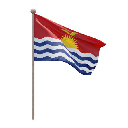 Kiribati-Fahnenmast  3D Icon