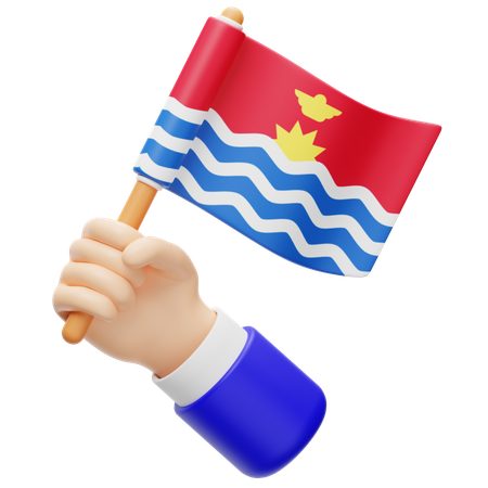 Kiribati Flag  3D Icon