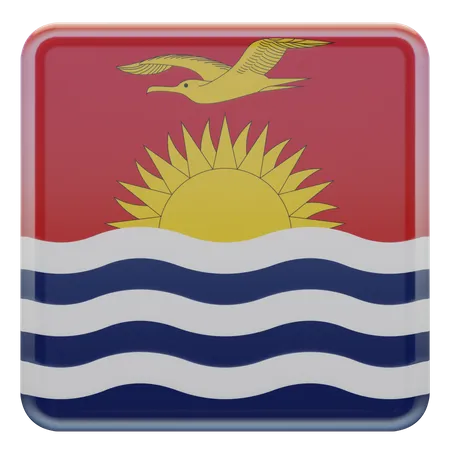 Kiribati Flag  3D Illustration