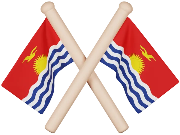 Kiribati Flag  3D Icon