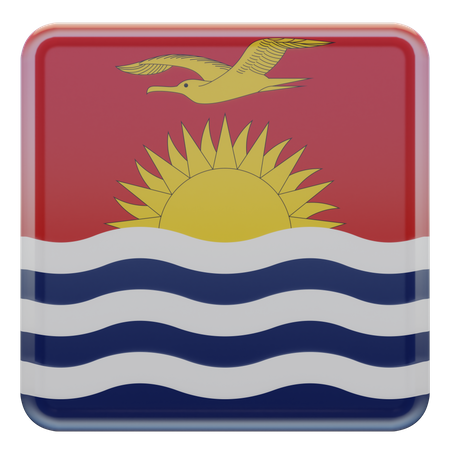 Kiribati-Flagge  3D Icon