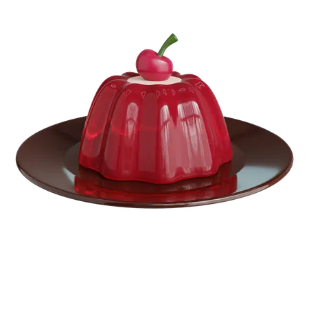 Kirschpudding  3D Icon