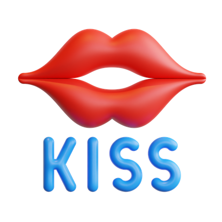 Kiss  3D Sticker