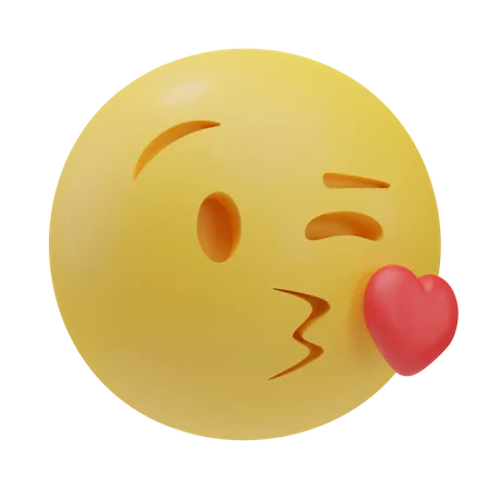 Kiss Emoji Icon - Download in Gradient Style