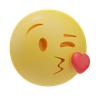 kiss emoji 3d
