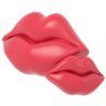 3d lips kiss logo