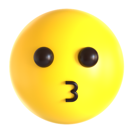 Kiss emoji  3D Icon
