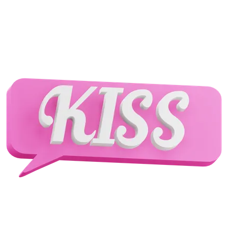 Kiss Sticker  3D Icon