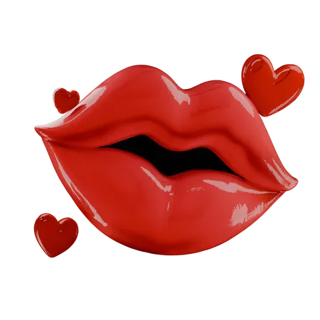 キス  3D Icon