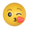 3d kissing emoji