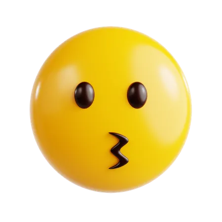 Kissing Emoji  3D Icon