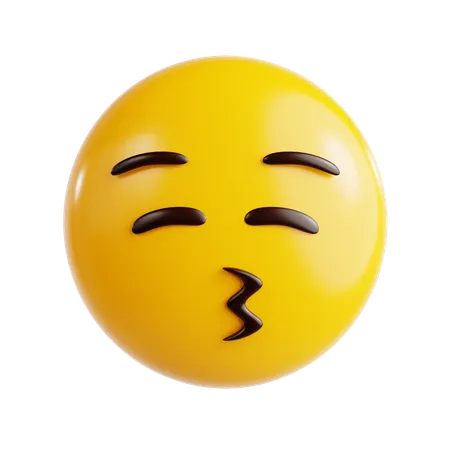 Kissing Emoji  3D Icon