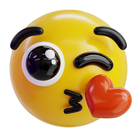 キスの絵文字  3D Icon