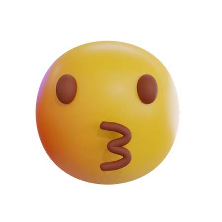 Kissing Emoji  3D Icon