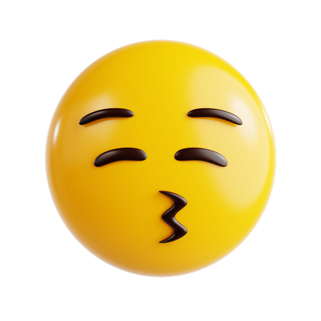 Kissing Emoji  3D Icon