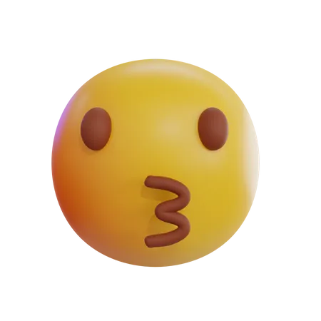 Premium Kiss Emoji 3D Icon download in PNG, OBJ or Blend format