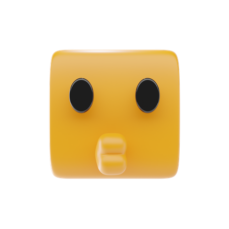 키스하는 얼굴 이모티콘  3D Icon