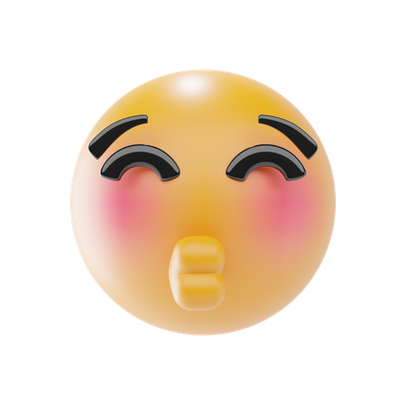 Kissing Face With Close Eyes  3D Icon