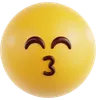 Kissing Face With Squinting Eyes
