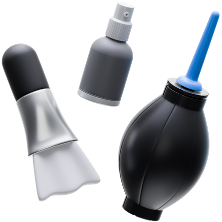 Kit de limpeza de câmera  3D Icon