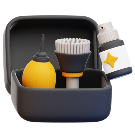 Kit de limpieza  3D Icon