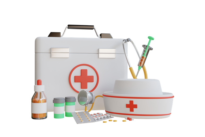 Kit de primeiros socorros  3D Icon