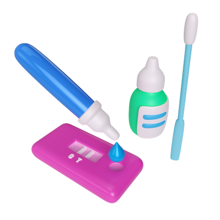 Kit d'écouvillonnage antigénique  3D Icon