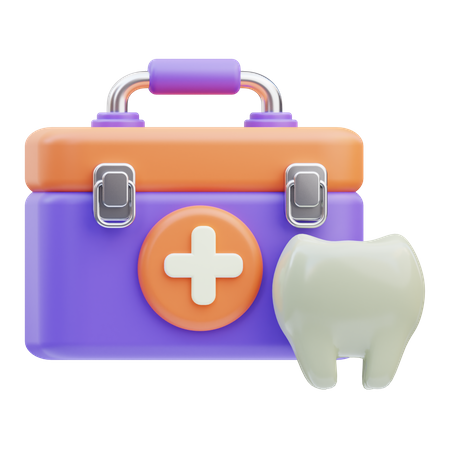 Kit dental  3D Icon