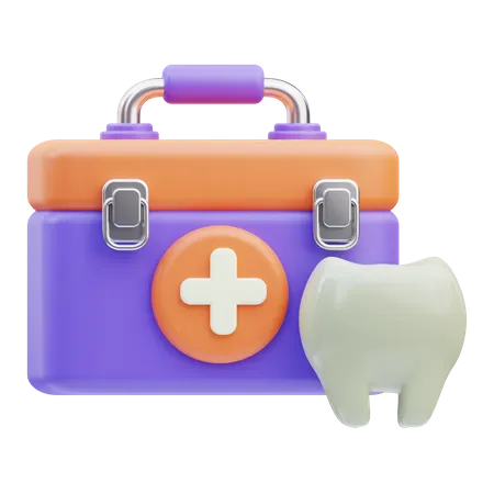 Kit dental  3D Icon