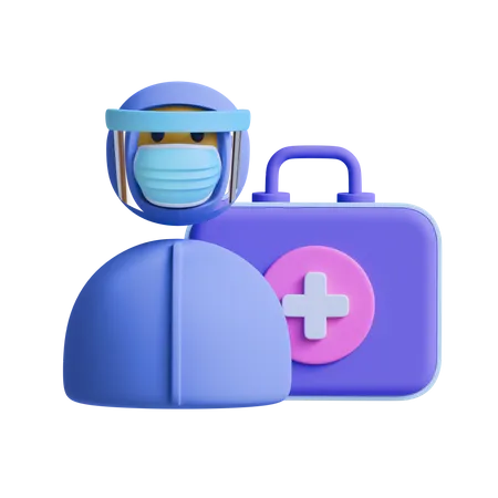 Botiquín médico  3D Icon