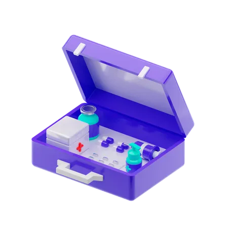 Kit médico  3D Illustration