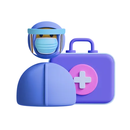 Kit médico  3D Icon