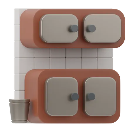 Kitchen Cabinet  3D Icon