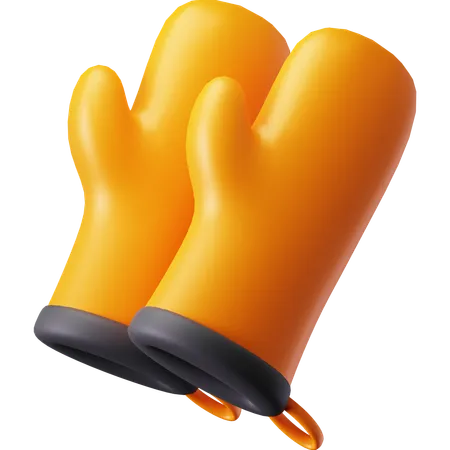 Kitchen Glove 3 D Illustration 3D Icon