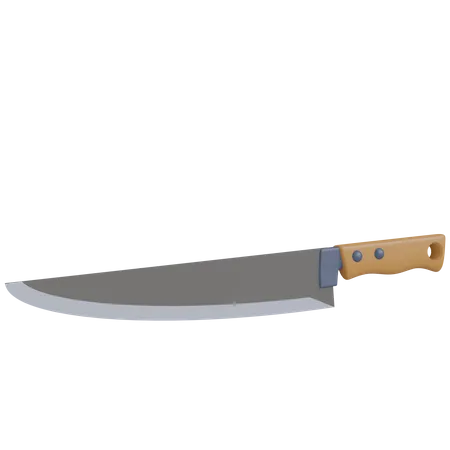 Kitchen Knife Rendering With High Resolution Kitchen Appliances Illustration 3D Icon