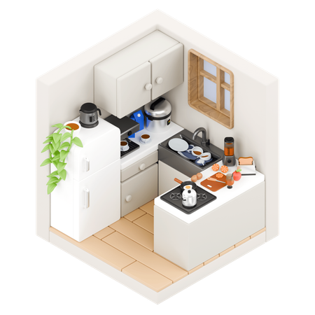 Kitchen room  3D Icon