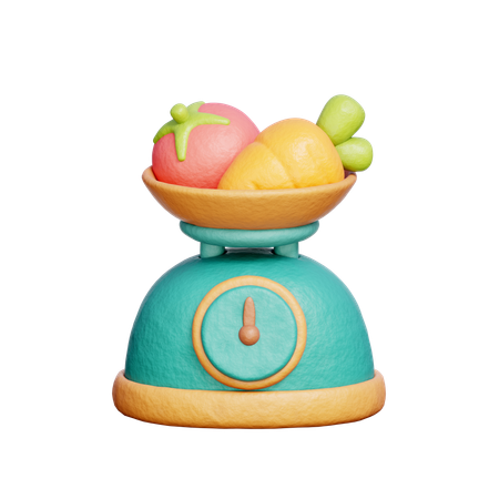 Kitchen Scale  3D Icon