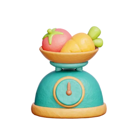 Kitchen Scale  3D Icon