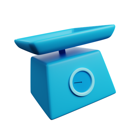 Kitchen scale  3D Illustration