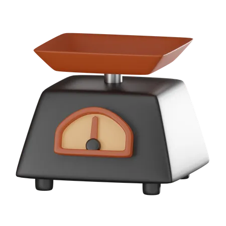 Kitchen Scales  3D Icon