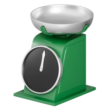 Kitchen Scales 3D Icon
