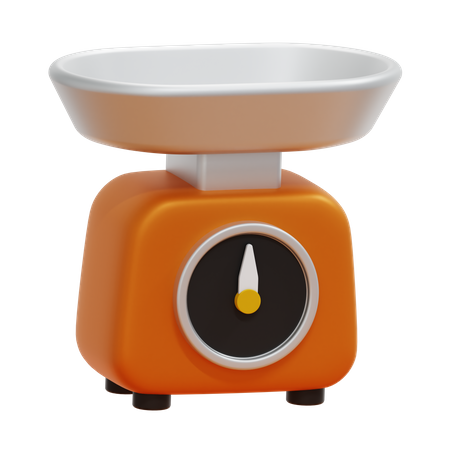 Kitchen Scales 3D Icon