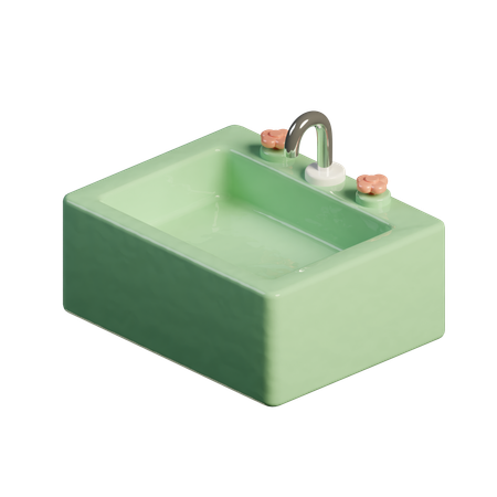 台所の流し  3D Icon