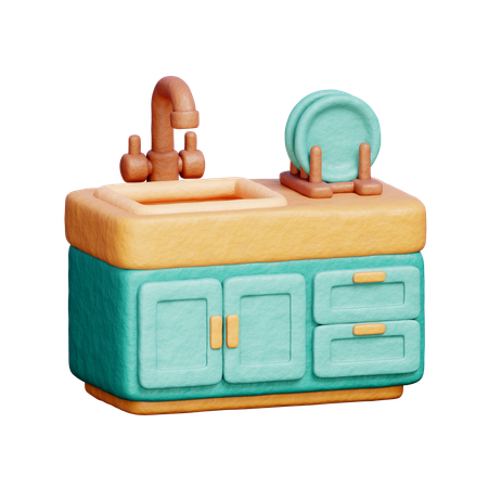 Kitchen Sink  3D Icon