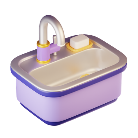 Kitchen sink  3D Icon