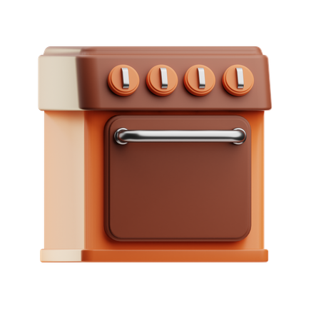 Kitchen Stove  3D Icon
