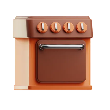 Kitchen Stove  3D Icon