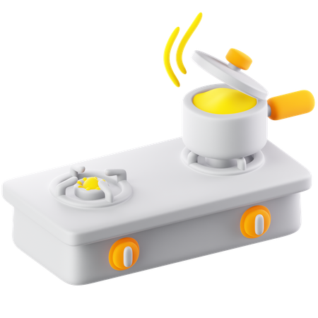 Kitchen Stove  3D Icon